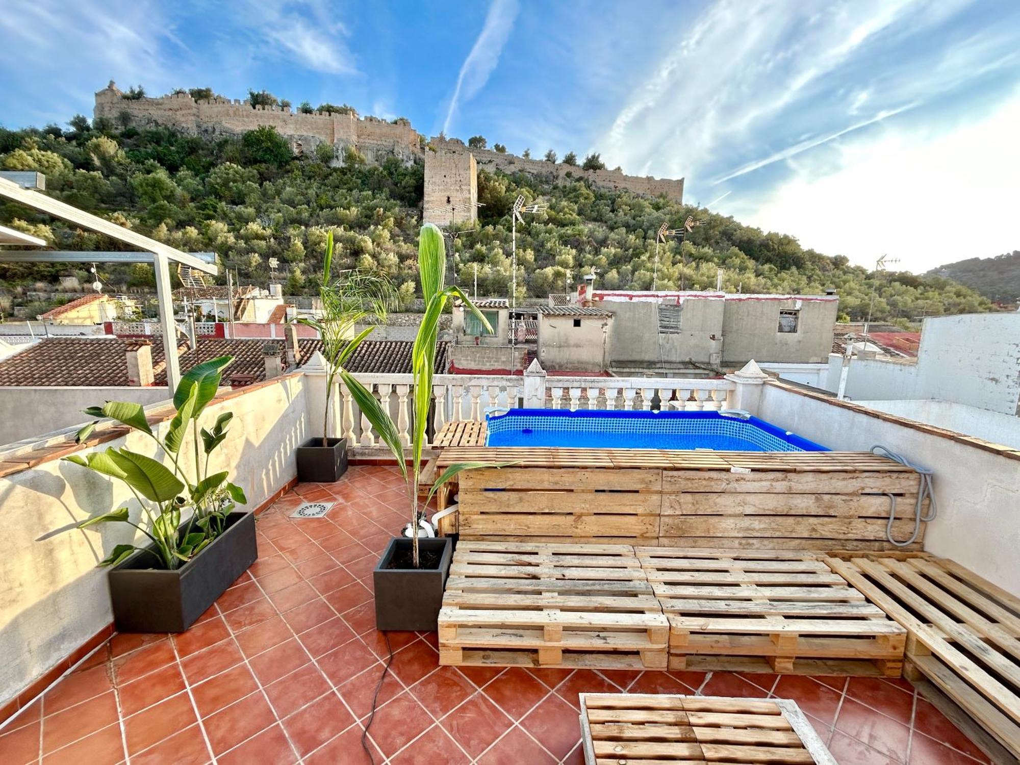 Casa Con Jacuzzi Y Piscina Con Vistas Al Castillo Corbera de Alcira